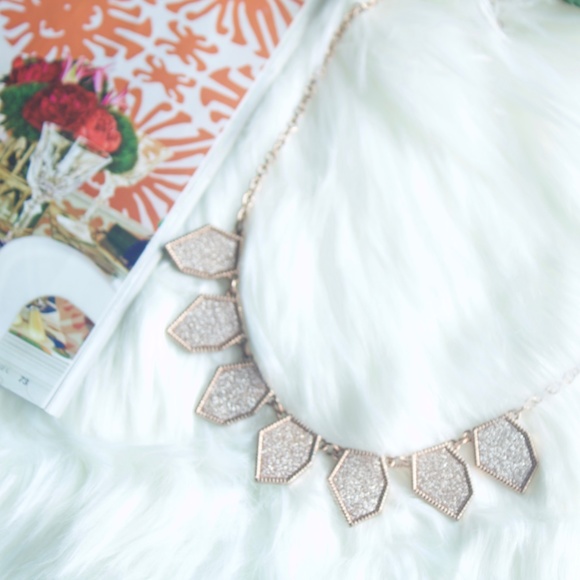Glitter Crystal Statement Necklace - Picture 2 of 2